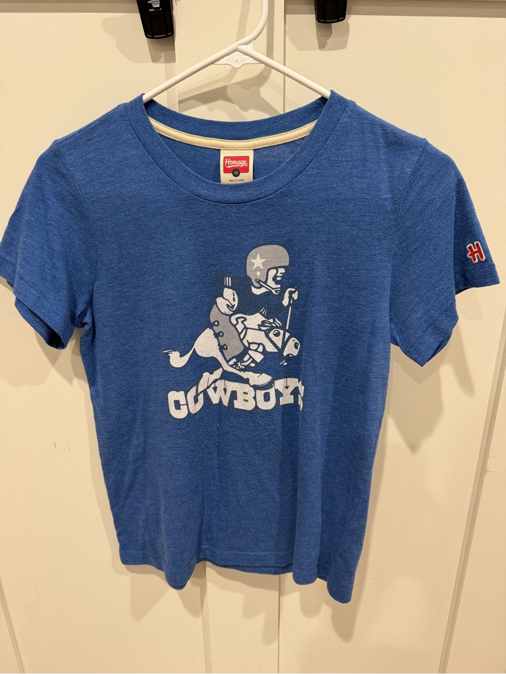 HOMAGE Blue Dallas Cowboy Graphic Short Sleeve Tee